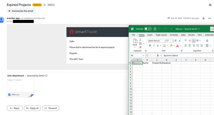 project email